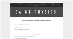 Desktop Screenshot of cainephysics.com