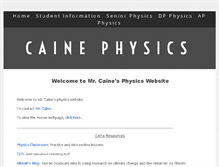 Tablet Screenshot of cainephysics.com